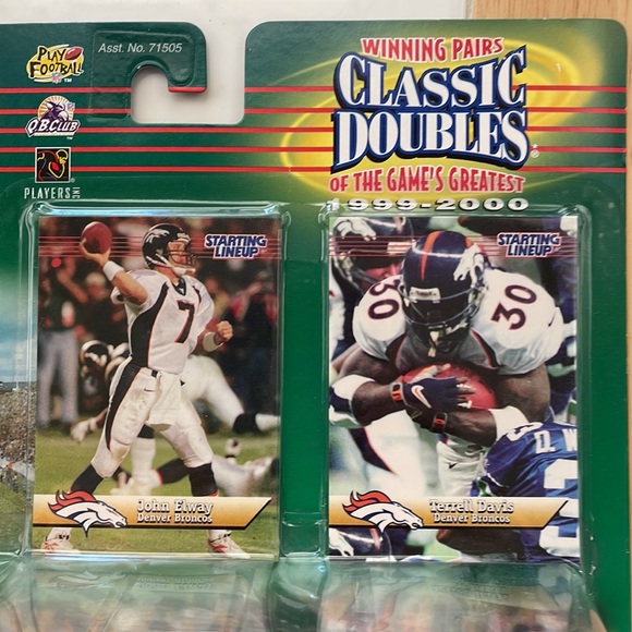 Starting Lineup Football NFL Classic Doubles John Elway and Terrell Davis - Picture 3 of 8
